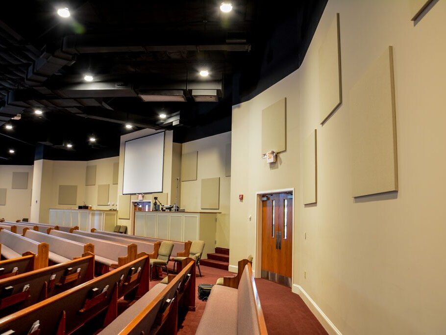 Clarity’s acoustical system in Albemarle First Assembly of God.